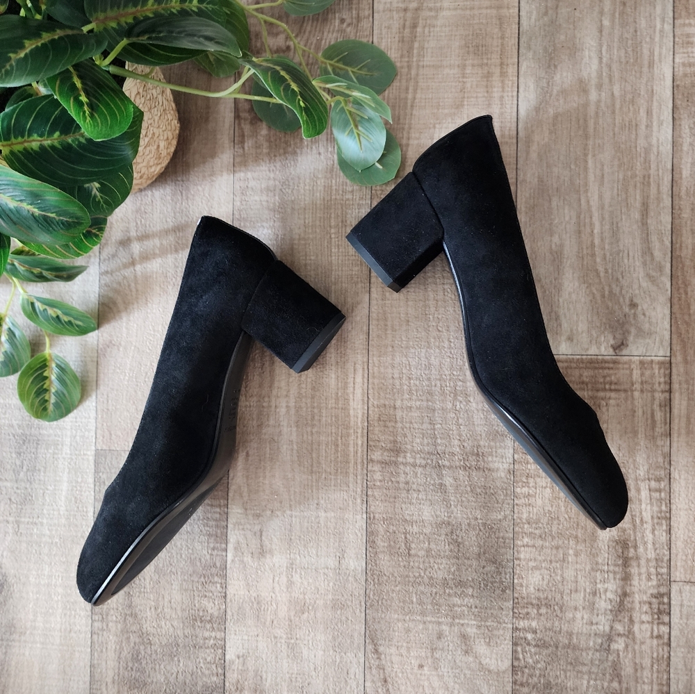 Margaux The Heel in Black Suede NWT Size EU 37/ US 7M - Picture 9 of 16